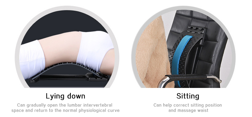 Back Massage Stretcher Lumbar Support Spine Pain Relief Equipment