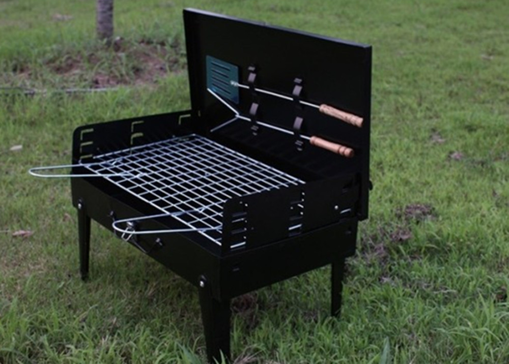 Portable Folding Charcoal Barbecue Grill Outdoor Camping Holiday Travel Oven