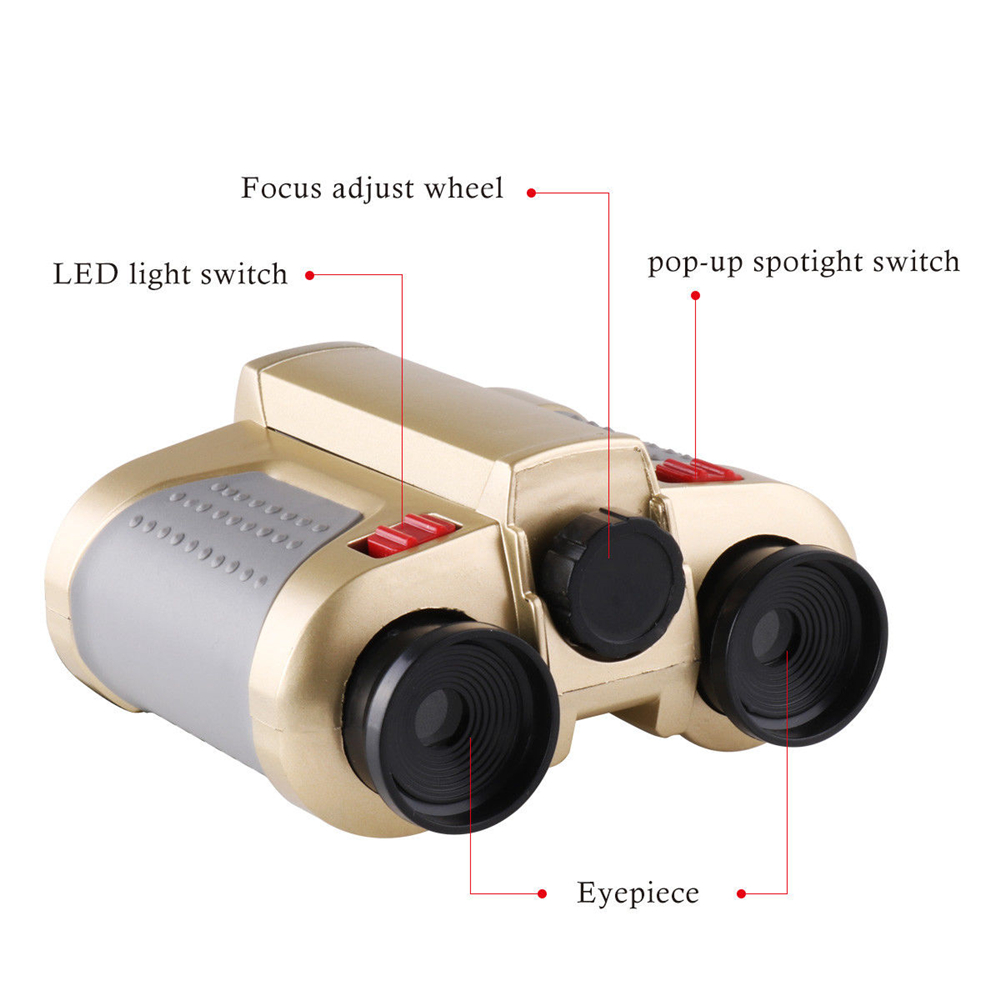 4 x 30mm Night Vision Telescope Dual Scope Surveillance Binoculars Pop-up Light