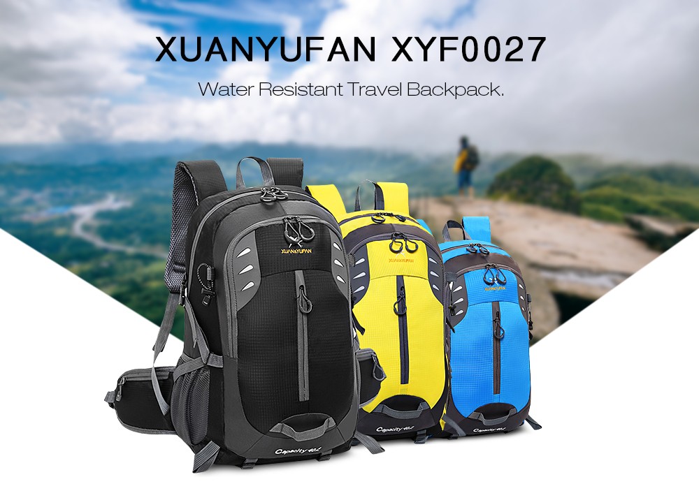 Xuanyufan XYF0027 Travel Camping Backpack 40L Water Resistant Breathable Polyamide