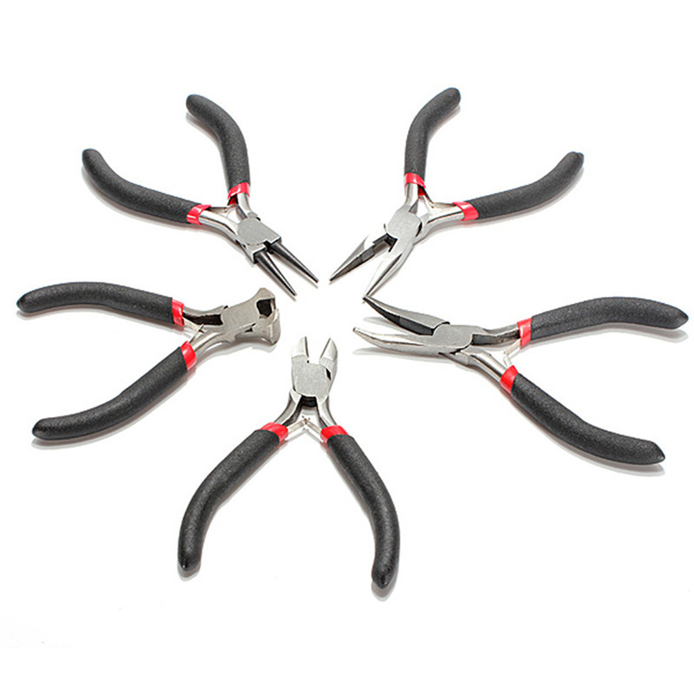5pcs Stainless Steel Needle Nose Pliers Jewelry Making Hand Tool