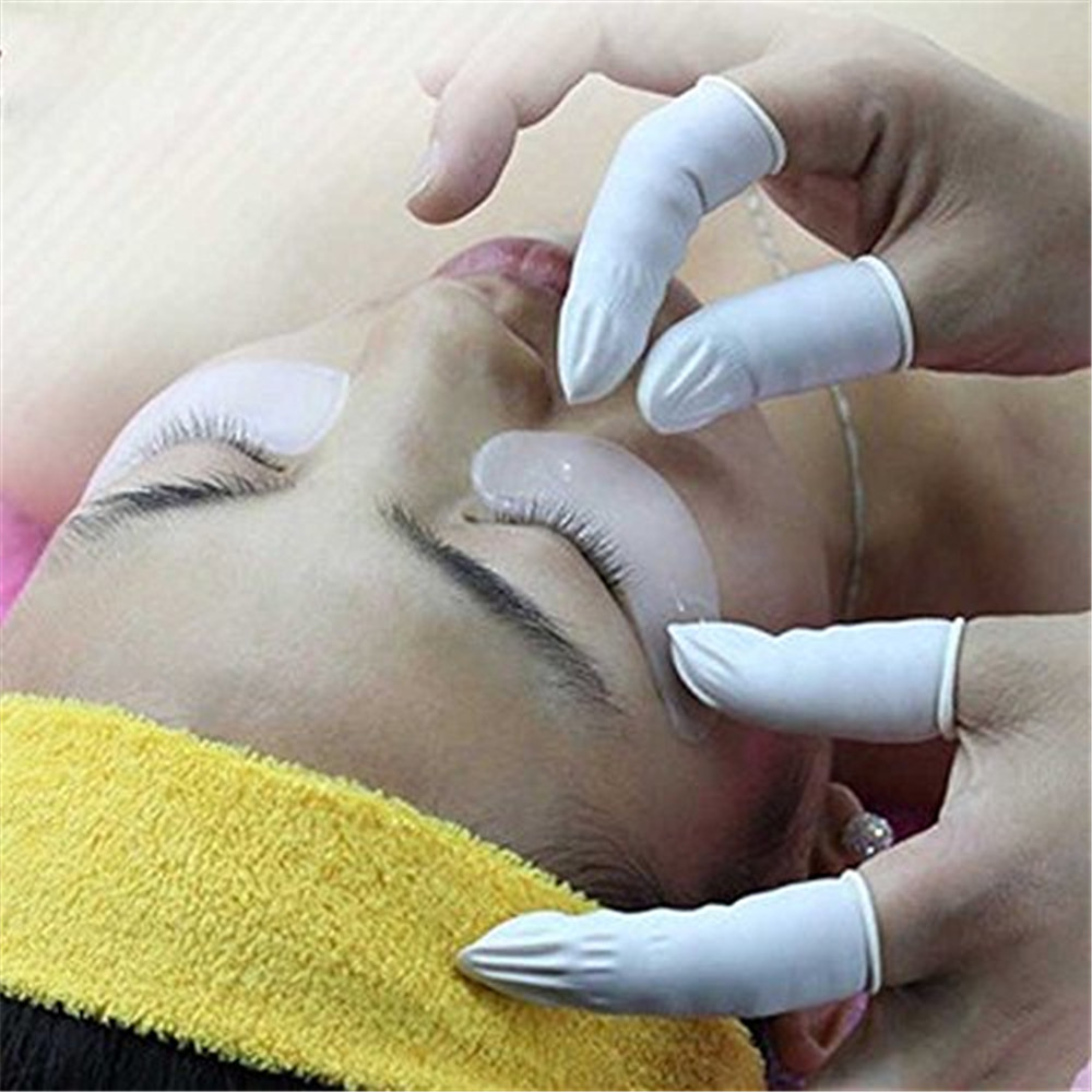 50pcs Disposable Latex Finger Cots Anti-static Rubber Fingertips Protective