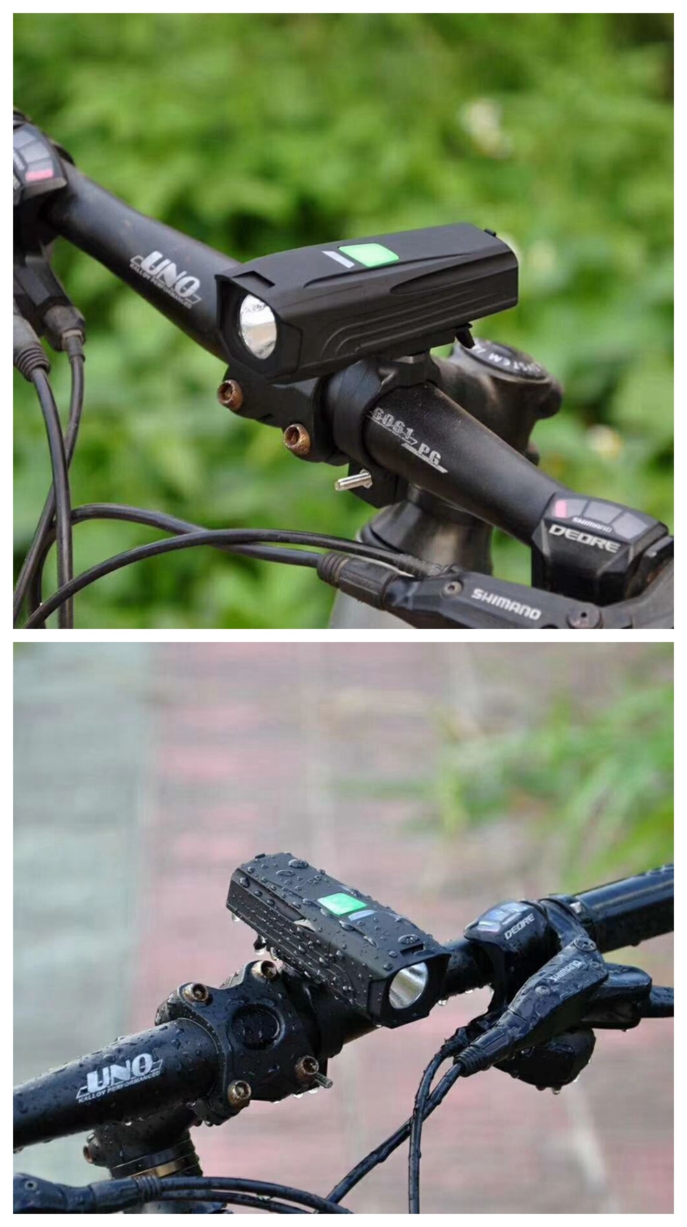 ZHISHUNJIA LR-Y7 800lm 5-mode LED Flashlight USB Rechargeable Bicycle Lamp