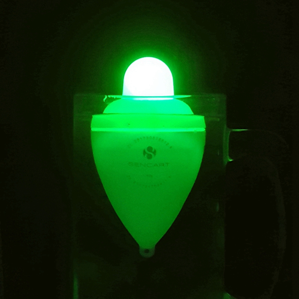 Sencart 40g Green LED Luminous Fishing Float Buoy Vertical Floats Bobbers Tackle