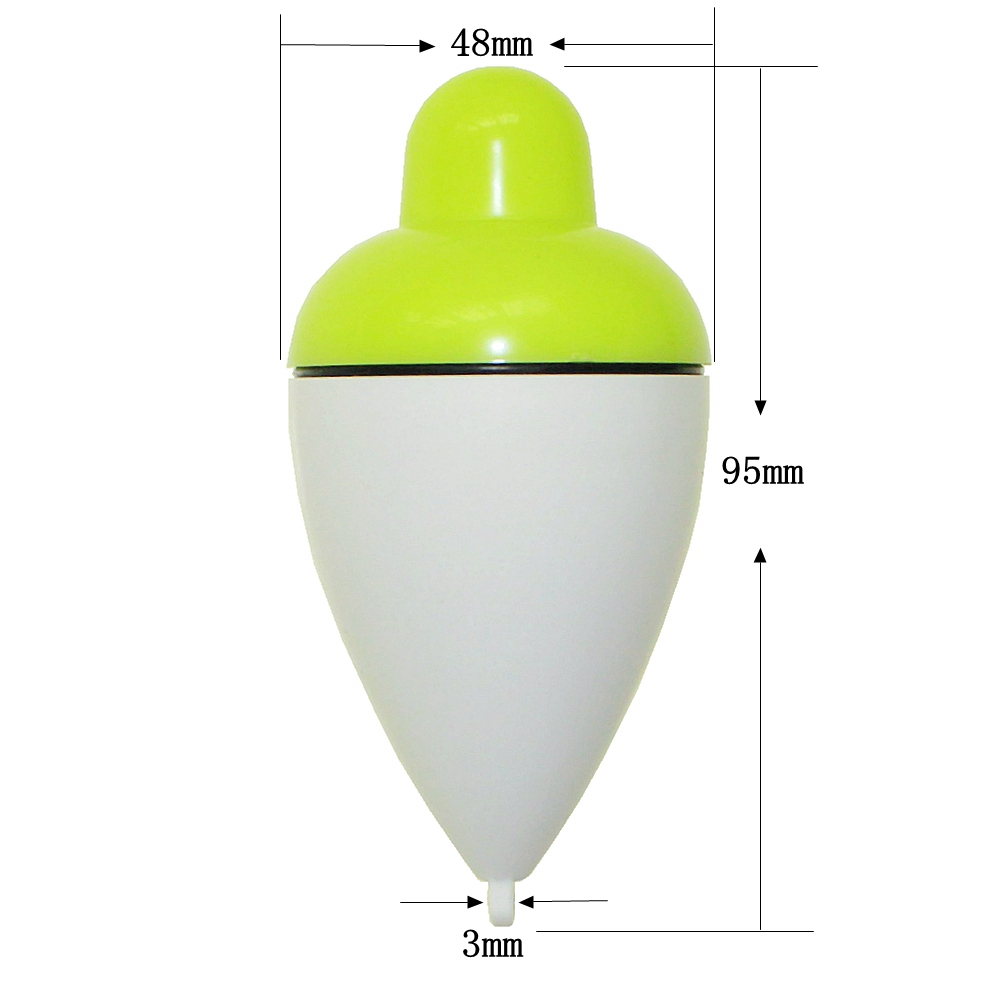 Sencart 50g Green LED Luminous Fishing Float Buoy Vertical Floats Bobbers Tackle