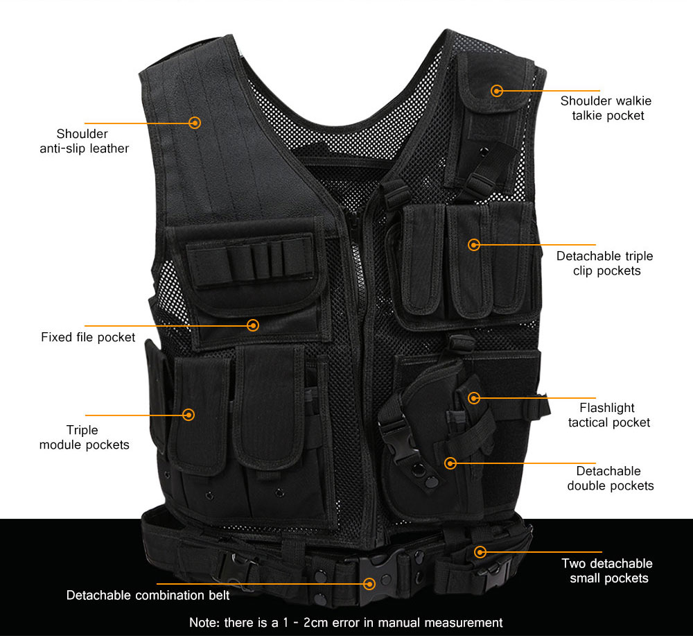 Multifunctional Outdoor Activity Equipment Breathable Tactical Vest