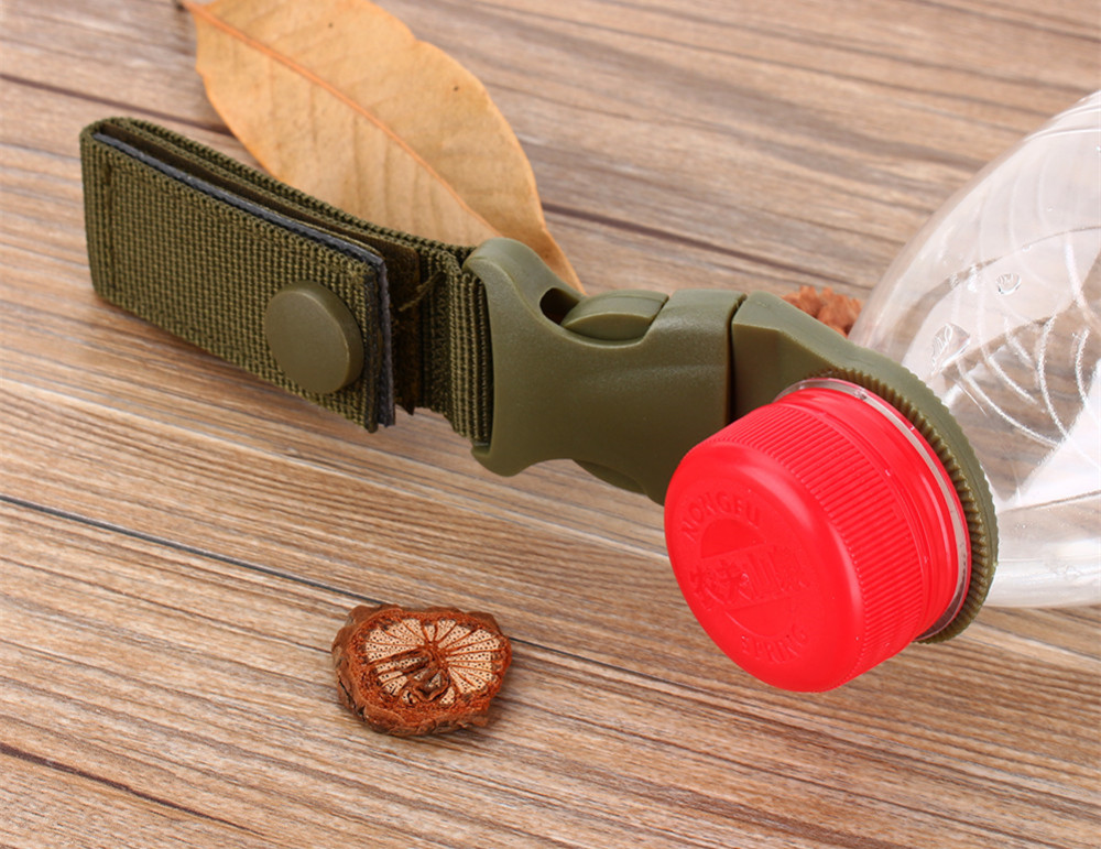 Outdoor Military Nylon Webbing Buckle Hook Water Bottle Holder Clip