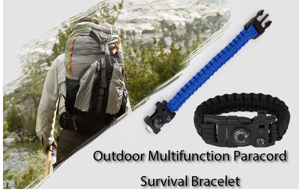 Outdoor Multifunction Fashionable Survival Bracelet with Nylon Rope