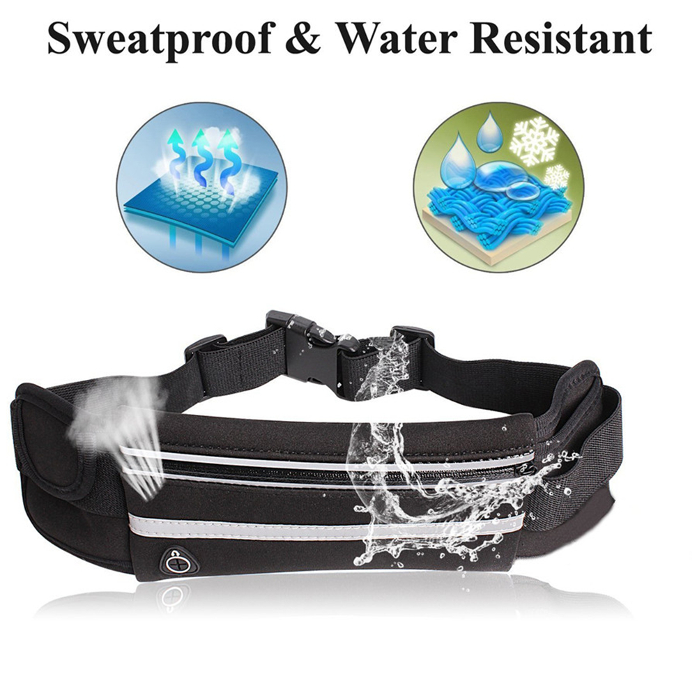 Water Resistant Runners Belt Fanny Pack for Hiking Fitness