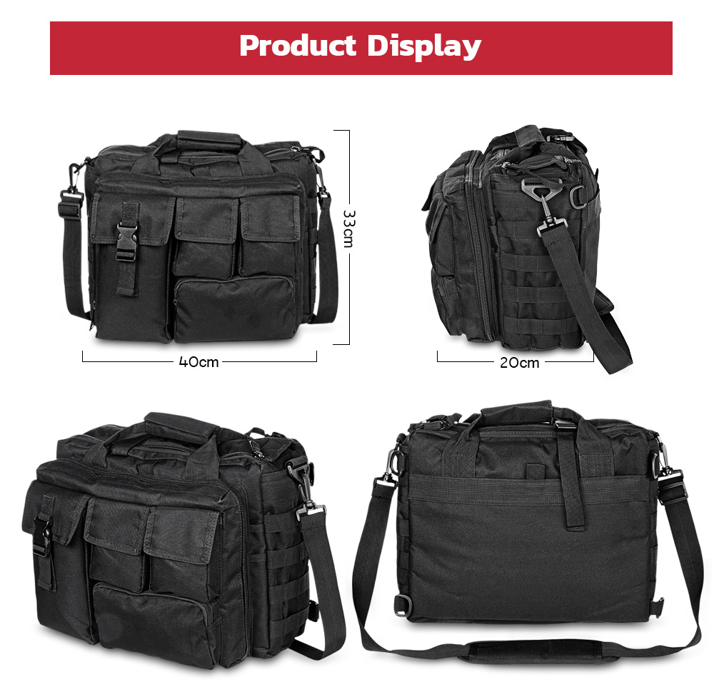 Outlife Military Laptop Messenger Bag Multifunctional Briefcase Shoulder Handbag