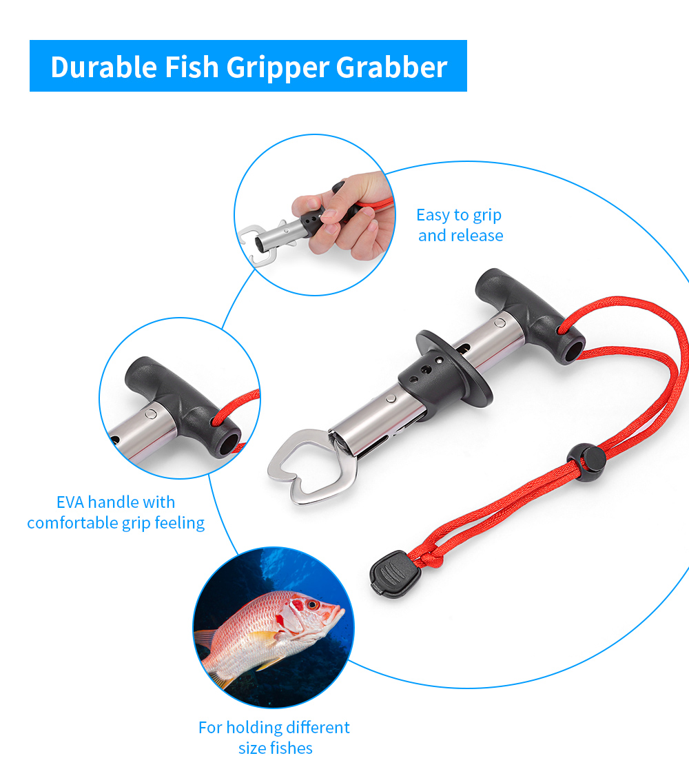 Outlife FG - 1021 Fishing Pliers Hook Remover with Fish Gripper Grabber