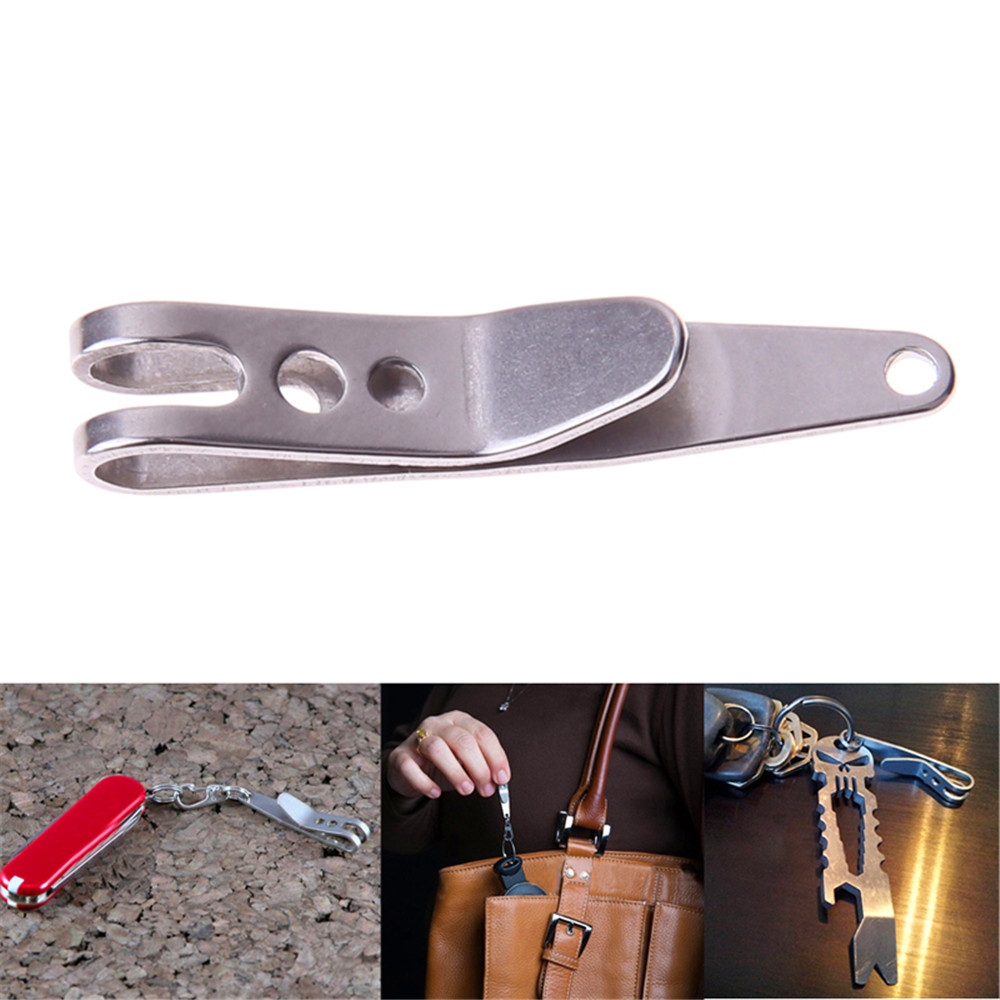 Portable Outdoor Stainless Steel Pocket Clip