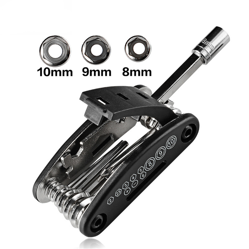 16 in 1 Multifunction Bike Bycicle Cycling Combination Repair Steel Tool
