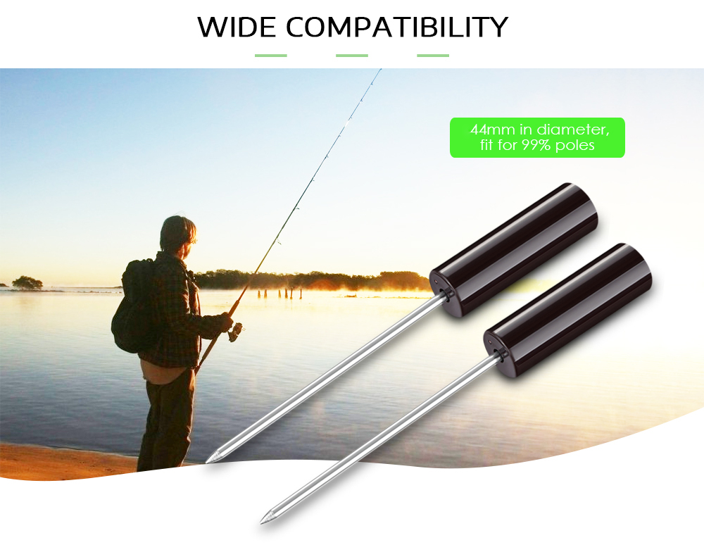 2pcs Oversized Folding Fishing Rod Pole Holders Ground Support Stands