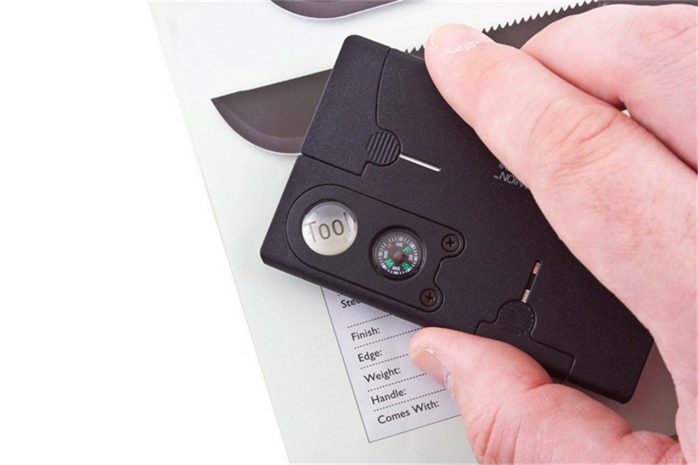 10 in 1 Outdoor Camping Multi-function Survival Card Knife Combination Tool