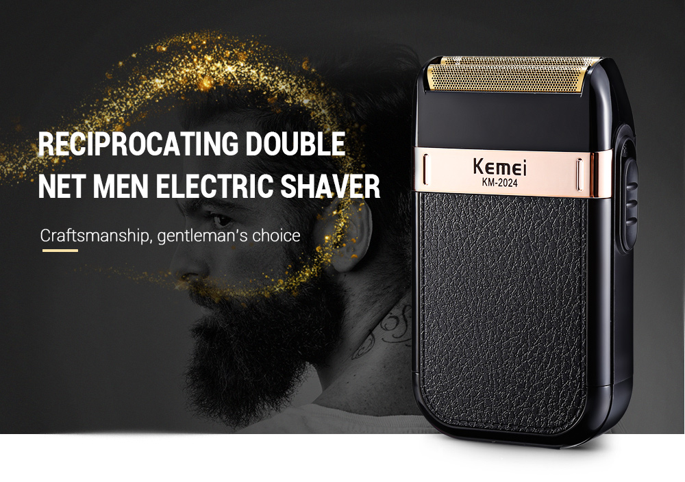 KM - 2024 Reciprocating Double Net Floating Cutting Men Electric Shaver