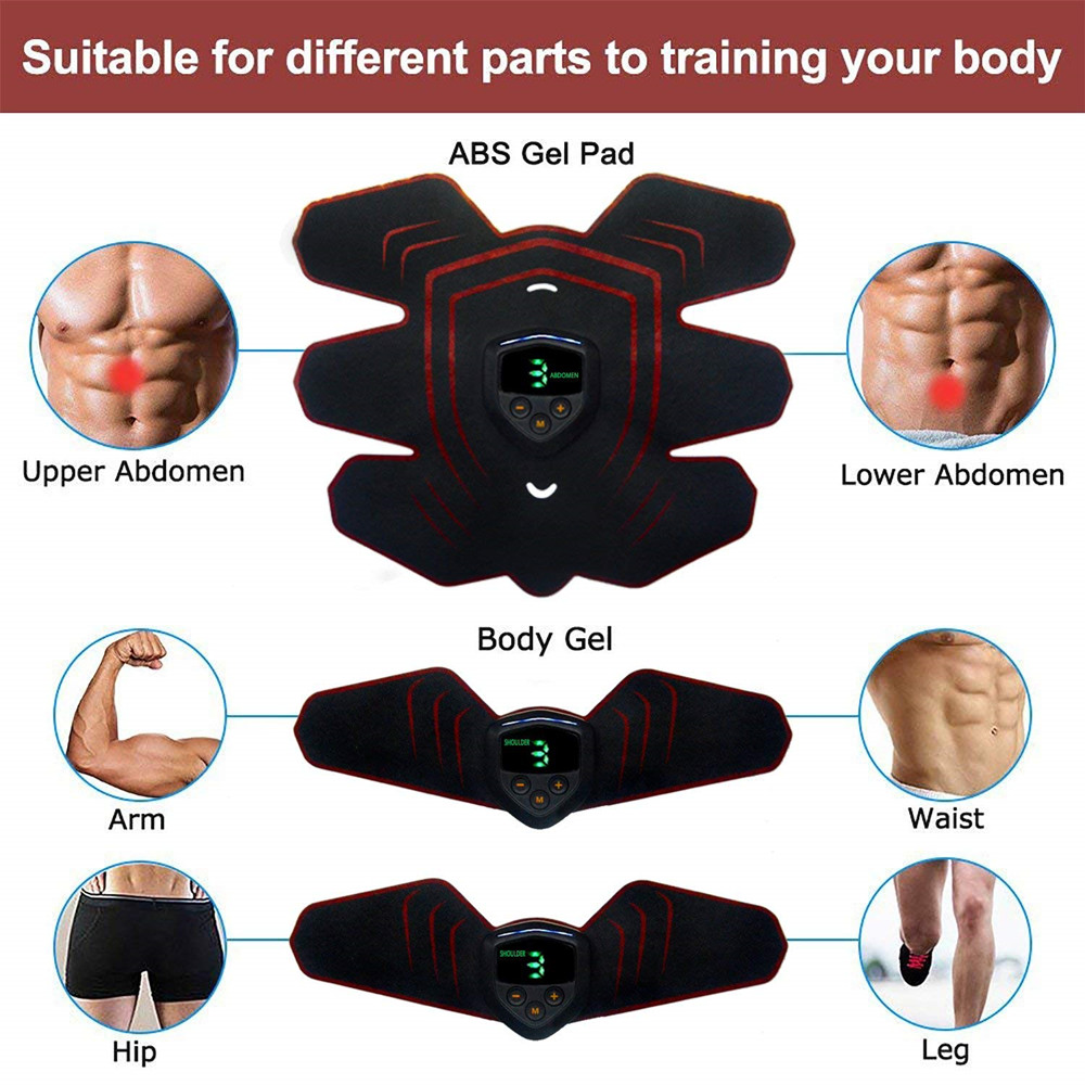 HANDISE ABS Stimulator Muscle Toner Abdominal Toning Belt Muscle EMS Trainer ABS
