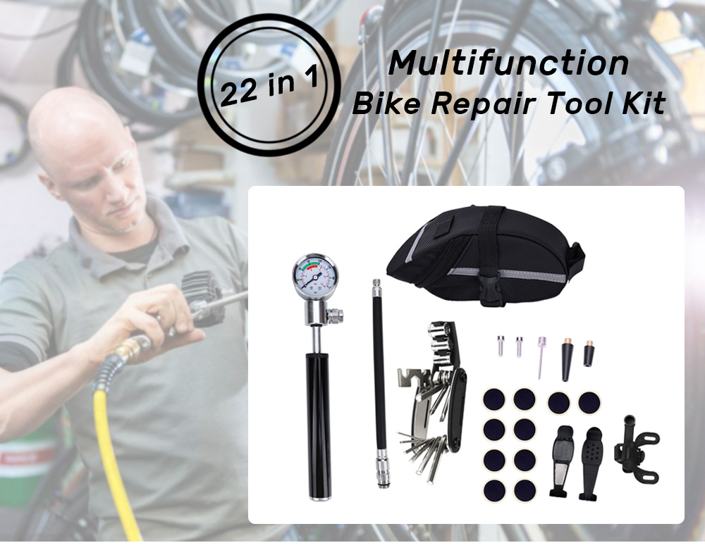 22 in 1 Multifunction Bike Repair Tool Kit