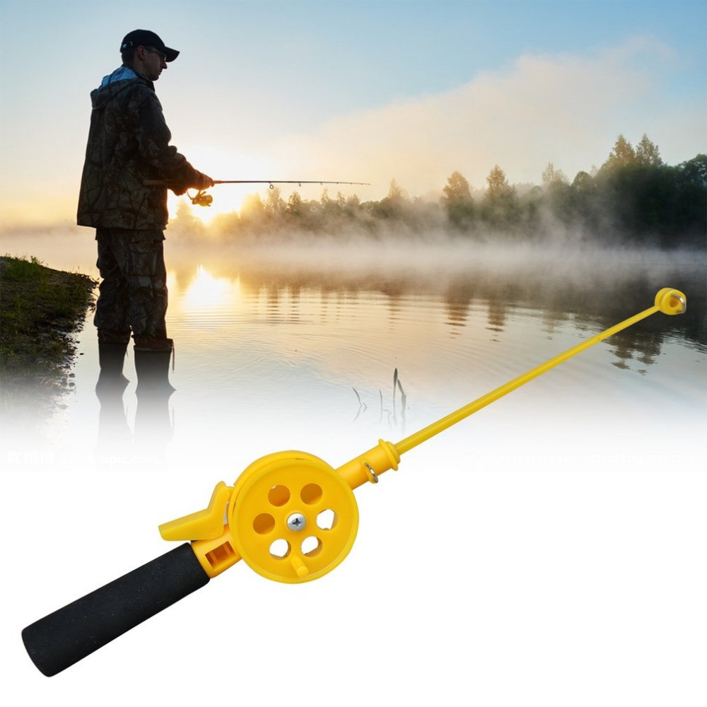Mini Portable Ice Fishing Rod Winter Outdoor Lake Pond with Reel