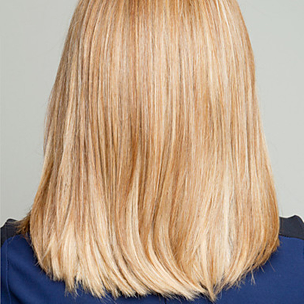 Blonde Capless Human Hair Wig Medium Bob Hair Wig for Women