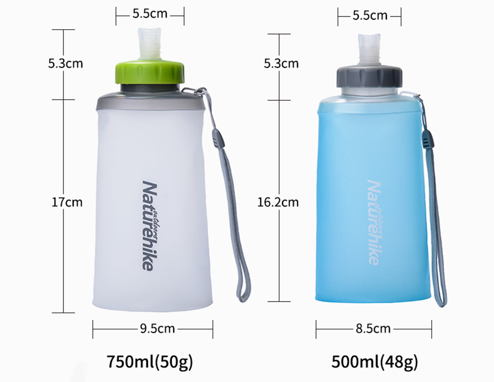 NatureHike Sport Water Bottles Outdoor Cup Portable Silicone Folding Drinkware