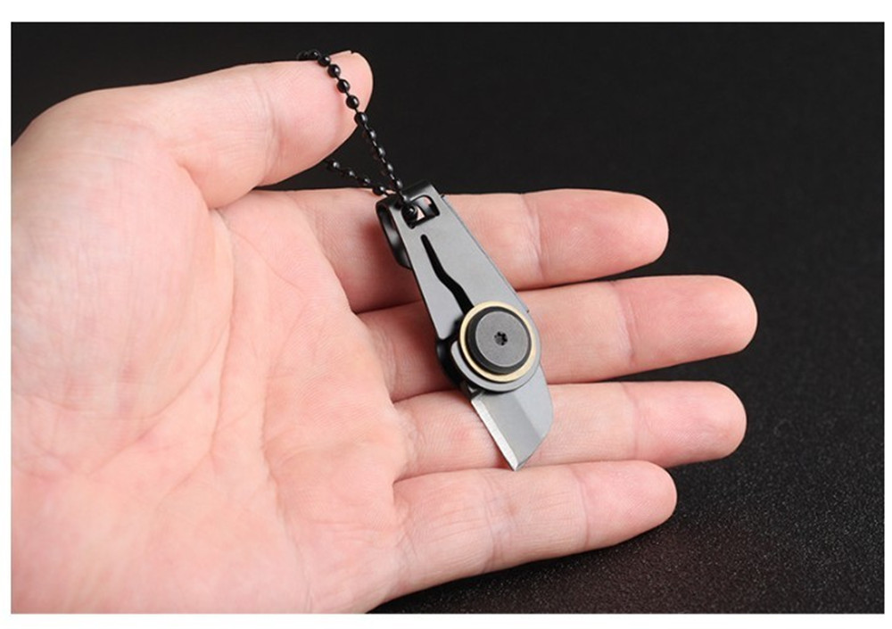 Zipper Knife Portable Outdoor Survival Emergency Tool Foldable Stainless Steel E