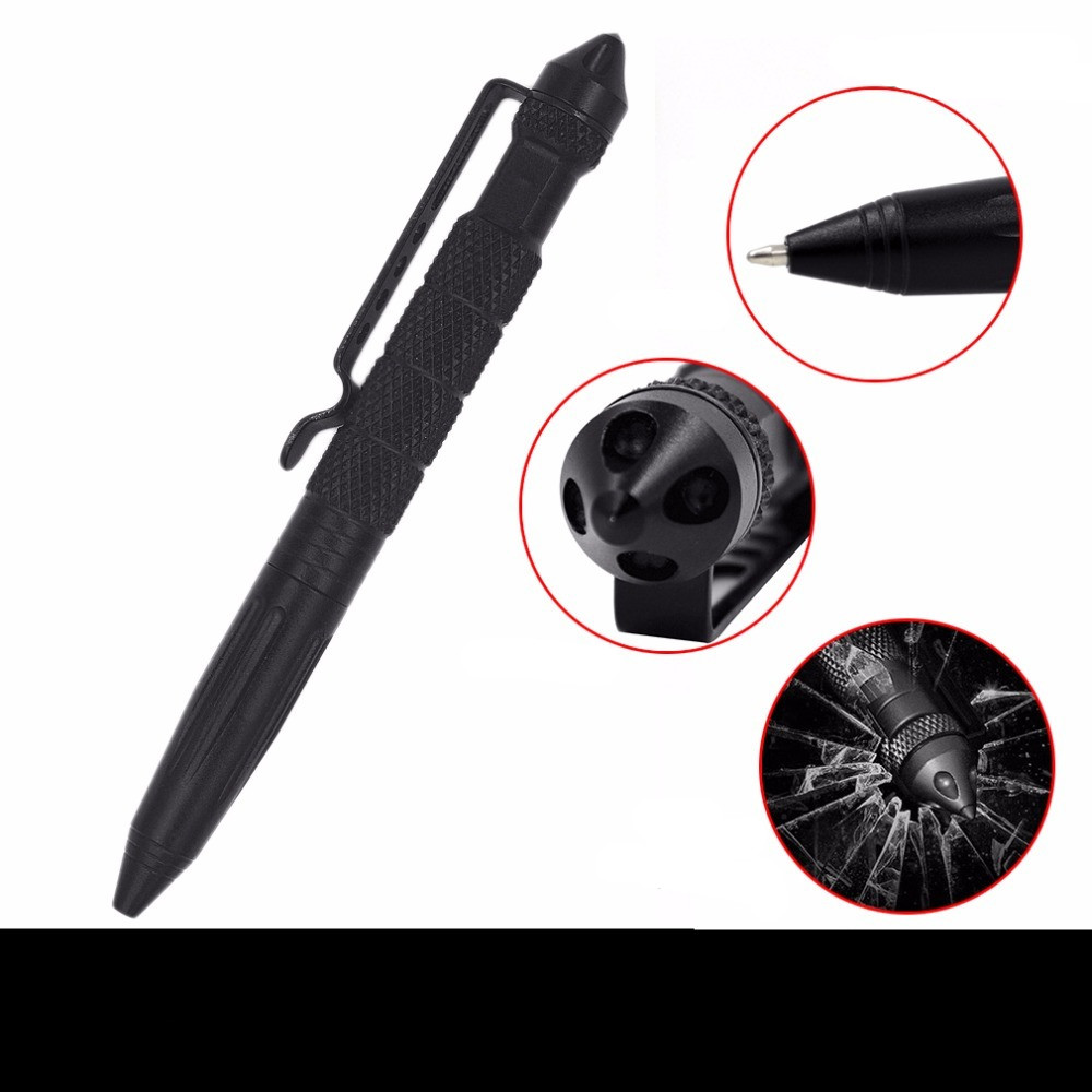 Multifunctional Tungsten Steel Head Tactical Defense Pen Outdoor Survival Pen