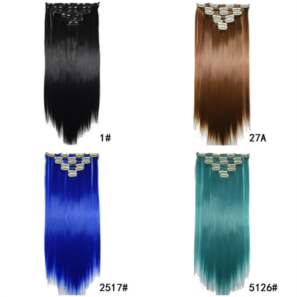 7PCS/SET Coloful Synthetic Hair Wig