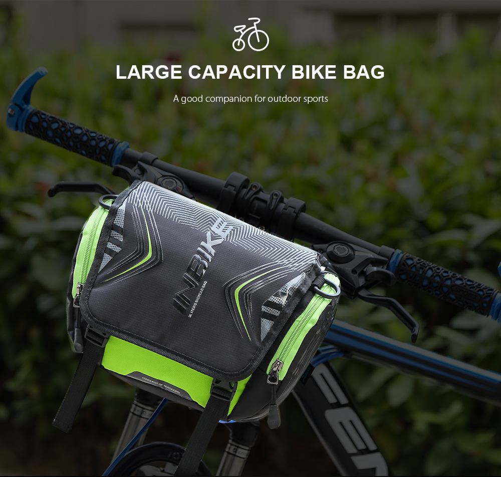 INBIKE Bike Bag Bicycle Handlebar Pocket Large Capacity Backpack