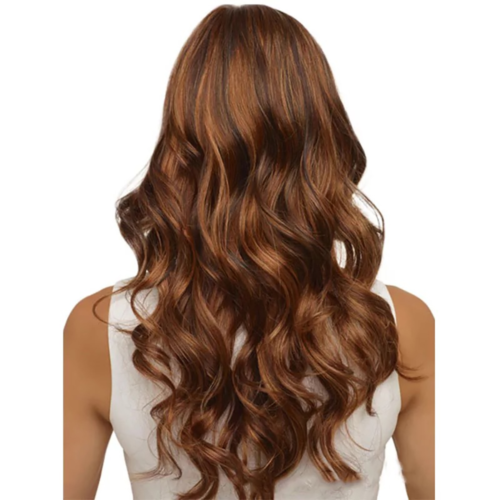 Stylish Sexy Lady Halve Long Curly Hair High Temperature Synthetic Wig