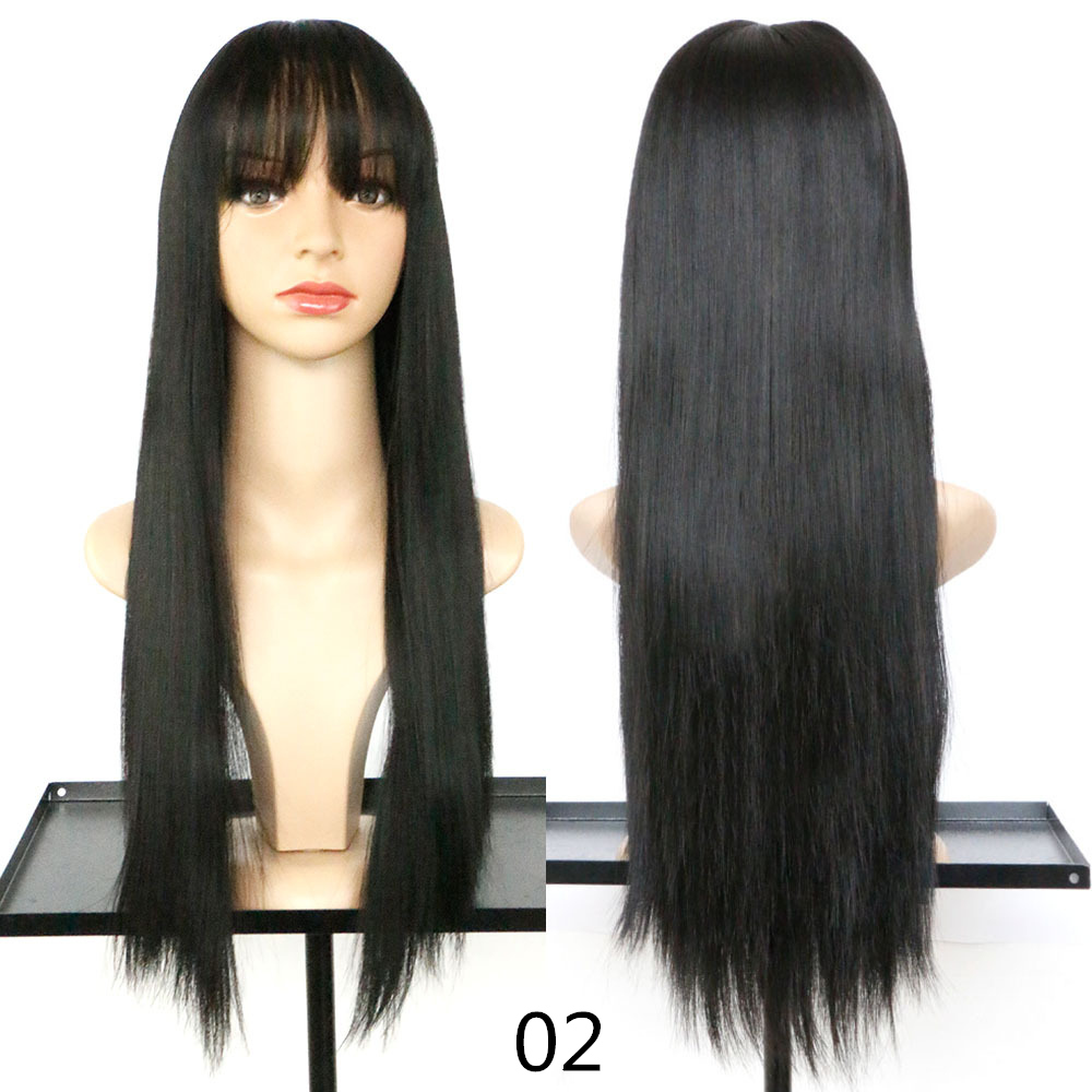Fashion Fluffy and Realistic Qi Liu Long Straight Hair Wig