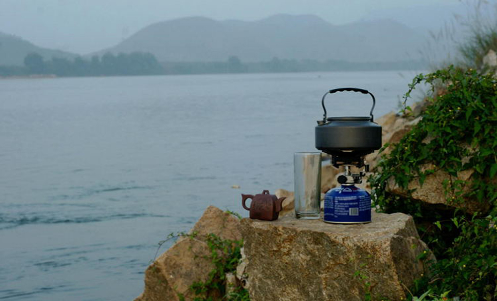 1.1L Outdoor Camping Cooking Portable Water Kettle for Tea Coffee