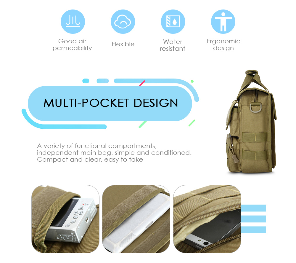 Outdoor Sports Multi-function Shoulder Messenger Military Tactical ...