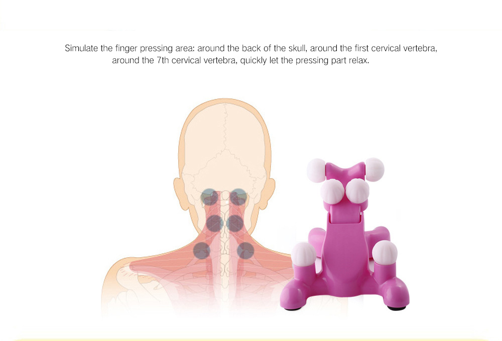 Manual Cervical Spondylolysis Neck Soothing Device Finger Pressure Massager
