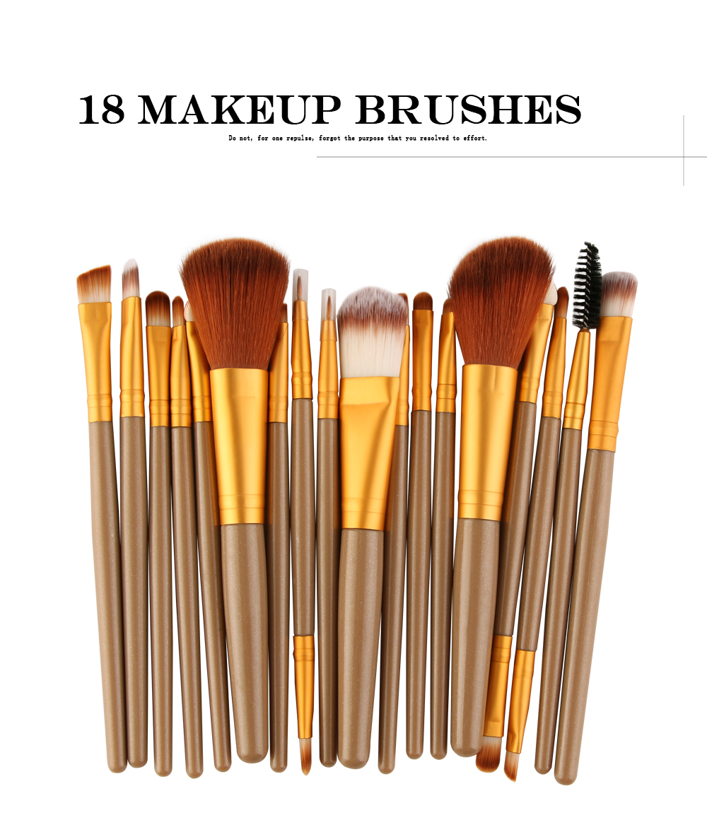 18 Makeup Brush Set Beauty Tools