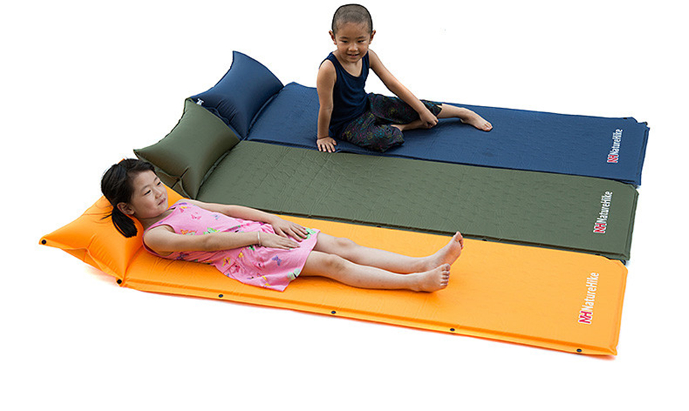 NatureHike Sleeping Mattress Self-Inflating Pad Portable Bed with Pillow Camping