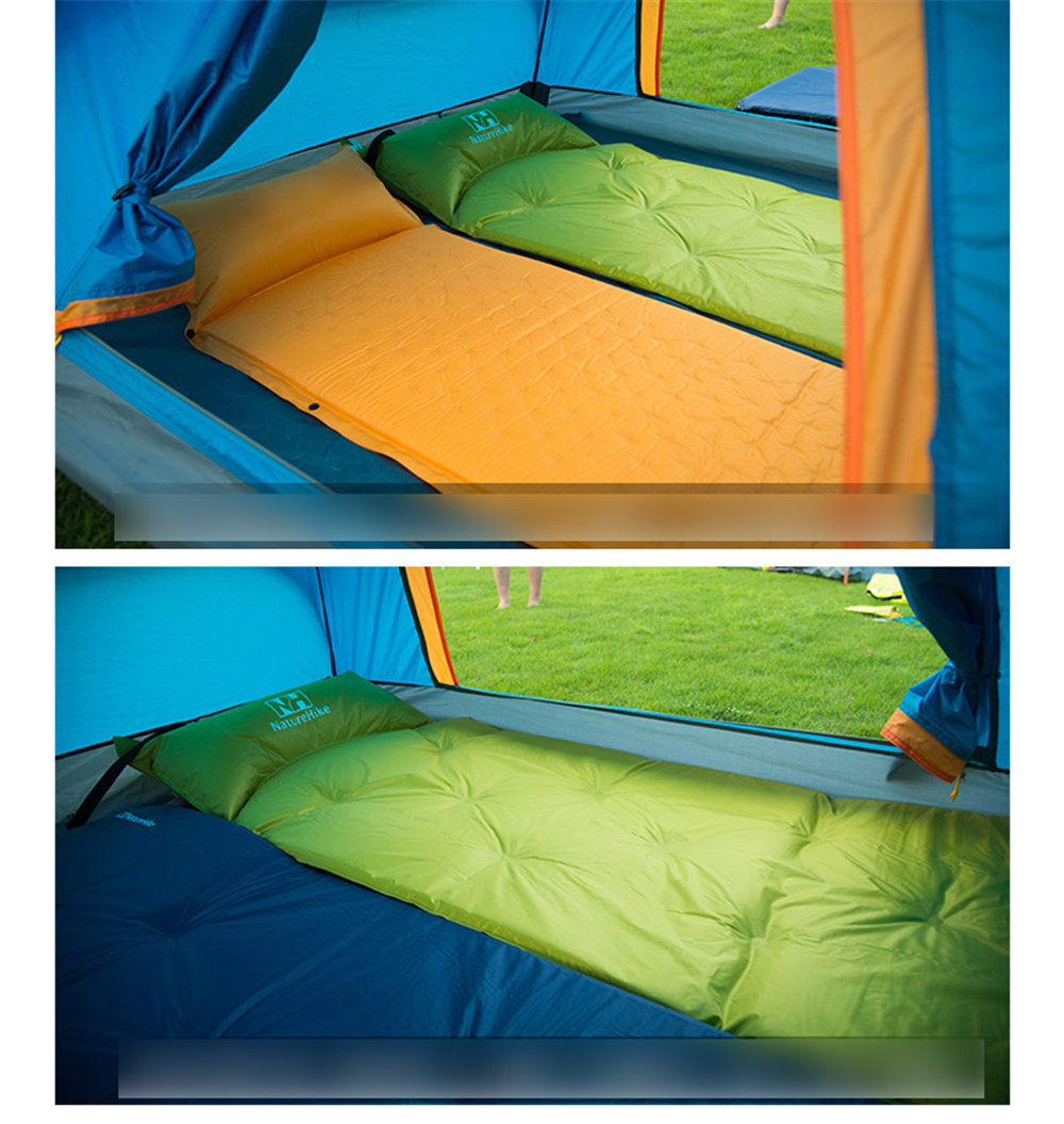 NatureHike Sleeping Mattress Self-Inflating Pad Portable Bed with Pillow Camping
