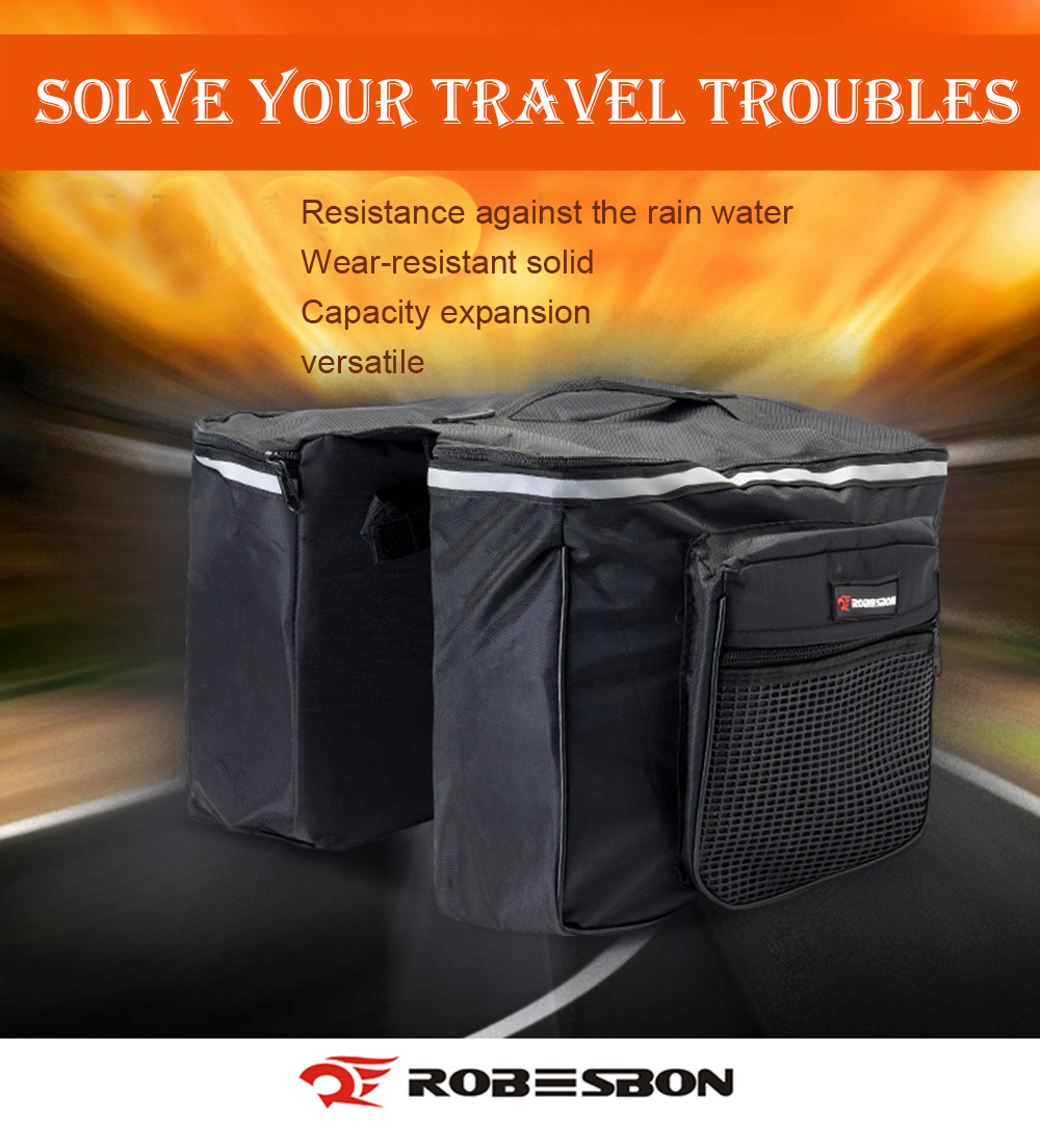 ROBESBON Outdoor Bike Rear-Frame Bag Travelling Bag Riding Bag