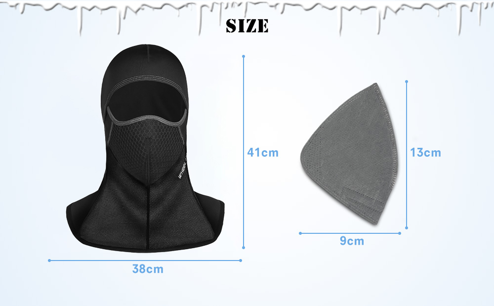 WHEEL UP Cycling Dust-proof Windproof Warm Full Face Scarf Mask