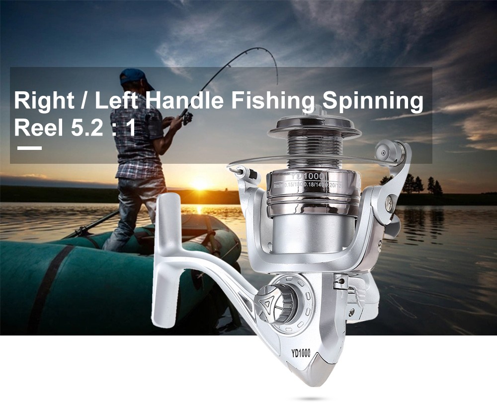 LIE YU WANG YD Folding Rocker Arm Fishing Spinning Reel 5.2 : 1