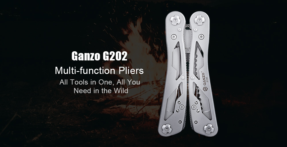 Ganzo G202 24 Tools in One Multi Tool Pliers Convenient with Screwdriver Kit