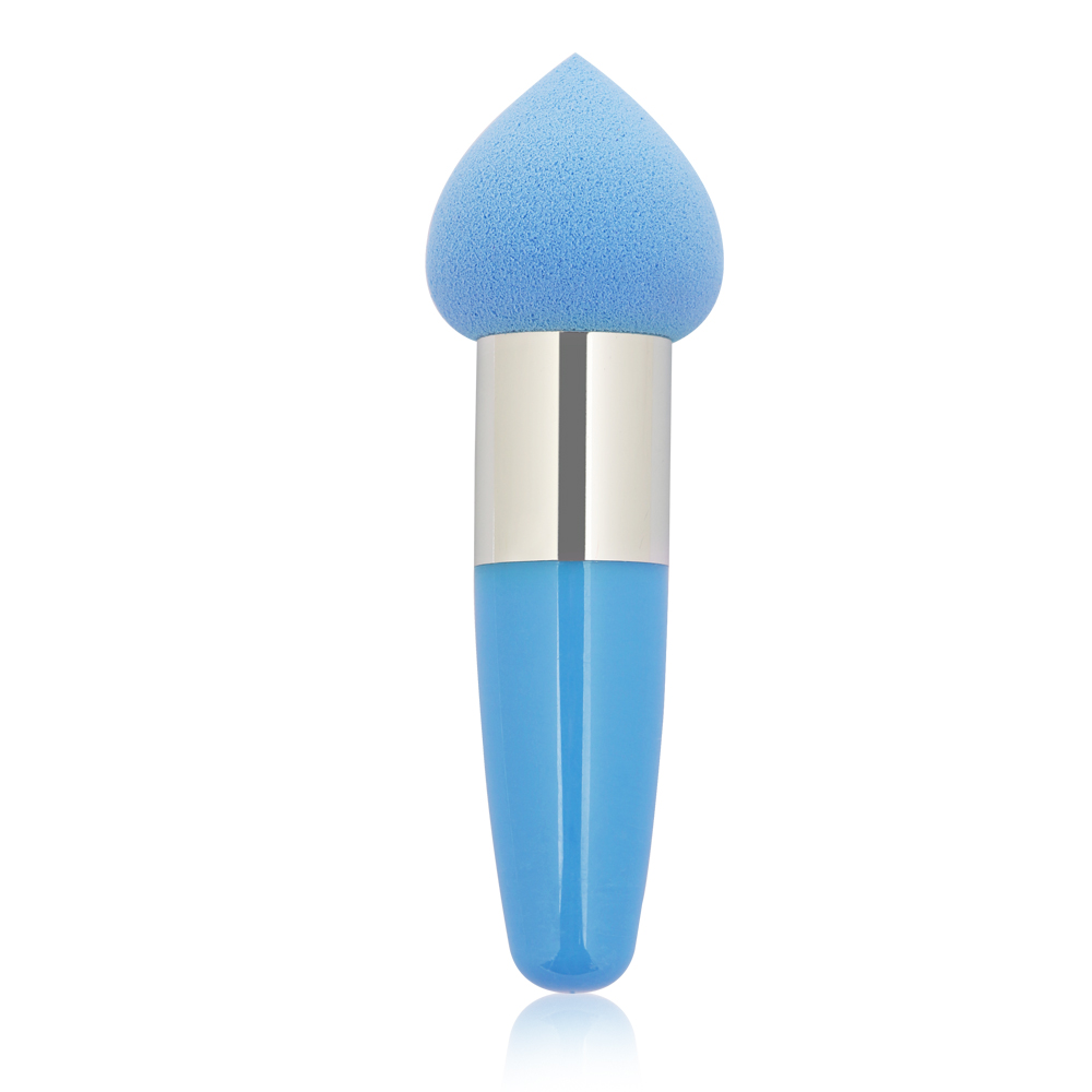 Bullet Handle Peach-Shaped Drop Sponge Puff Stick Beauty Tool MAG5561