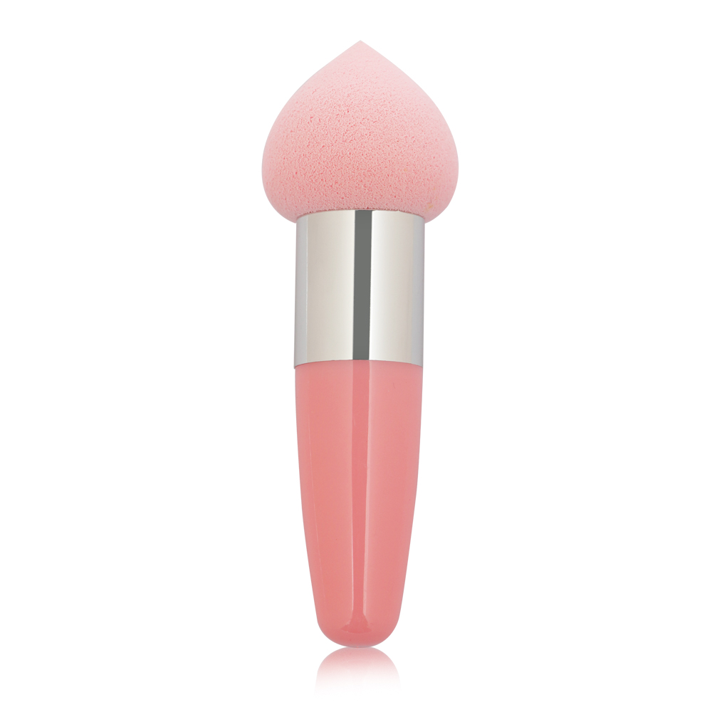 Bullet Handle Peach-Shaped Drop Sponge Puff Stick Beauty Tool MAG5561
