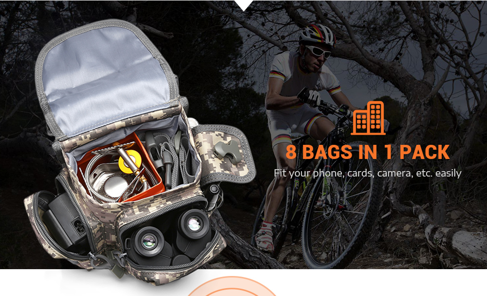 Multi-functional Outdoor Leg Waist Bag Hiking Biking Traveling Pouch