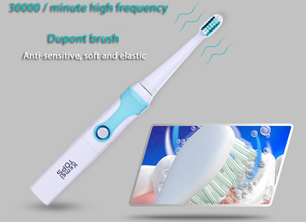 Kemei Min Ultrasonic Toothbrush eable Toothbrush with Oral Hygiene Dental Care