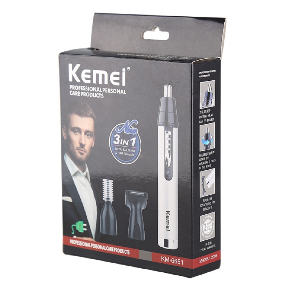 Kemei KM-6619 Electric Shaving Nose Hair Trimmer Shaver Trimmer For Nose Trimer