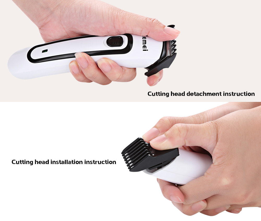 Kemei KM-2169 Dry Dattery Chargeable Dual-Use Electric Hair Clipper Hair Clipper