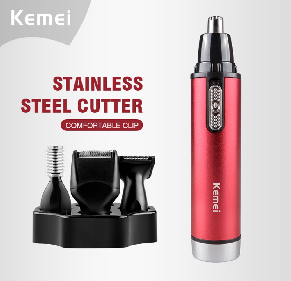 Kemei KM-6620 4 In 1Precision Ear Eyebrow Nose Trimmer Multifunction Shaver