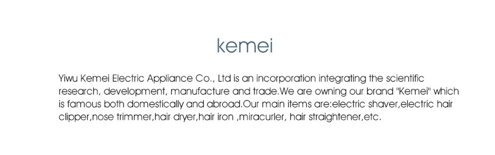 Kemei 2 in 1 Men Electric Shaver 19 Settings Length Ajustable Shaver Razor
