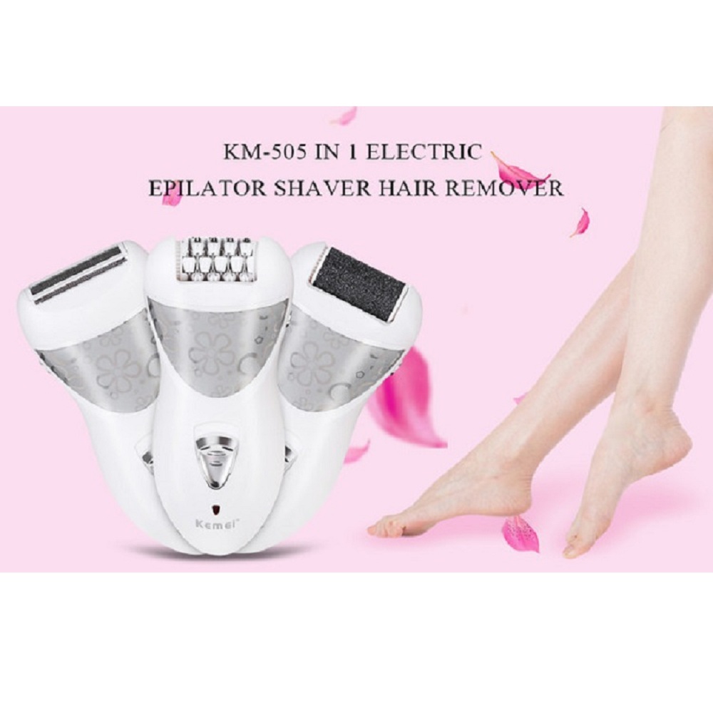 kemei KM - 505 3 in 1 Removal Foot Care Electric hair Callus Remover Device
